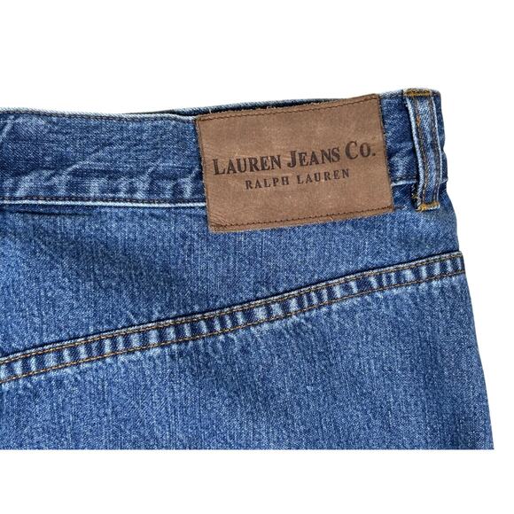 Vintage Lauren Jeans Co. Ralph Lauren Denim Maxi Skirt Women’s 12P Split Back - Picture 12 of 12